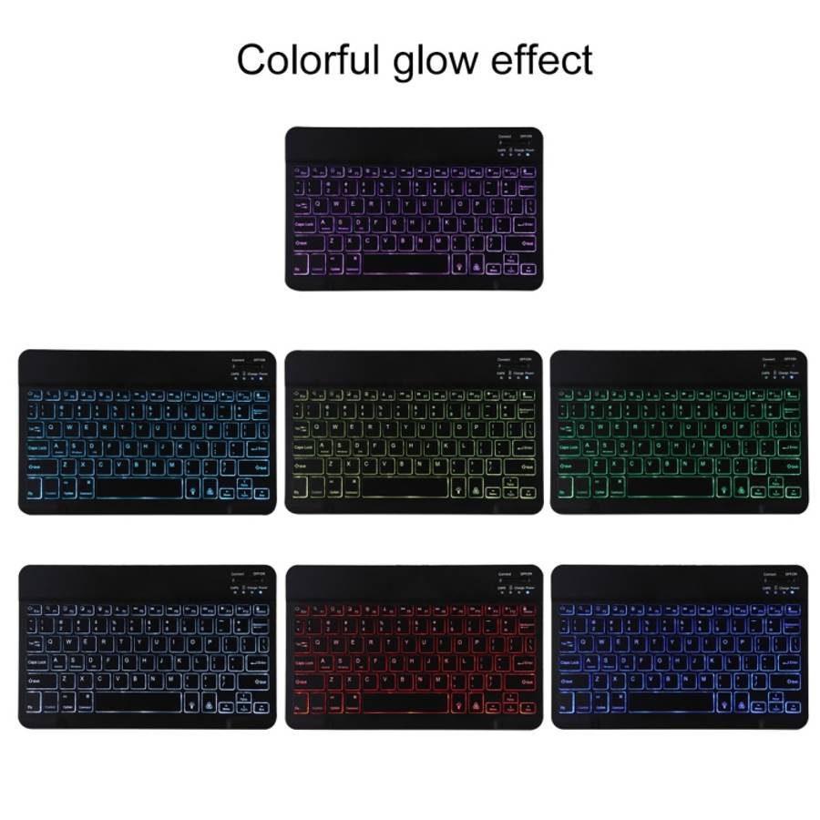 TG11BS Detachable Bluetooth Black Keyboard + Microfiber Leather Tablet Case for iPad Pro 11 inch ...