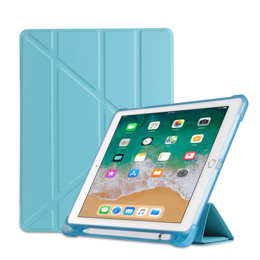 Multi-folding Shockproof TPU Protective Case for iPad 9.7 (2018) / 9.7 (2017) / air / air2, with ...