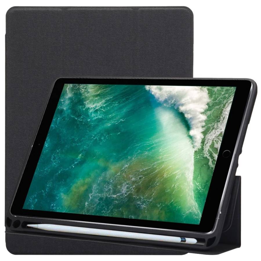 Cloth Texture Pattern Horizontal Flip Leather Case for iPad Pro 10.5 inch ,with Three-folding Hol...