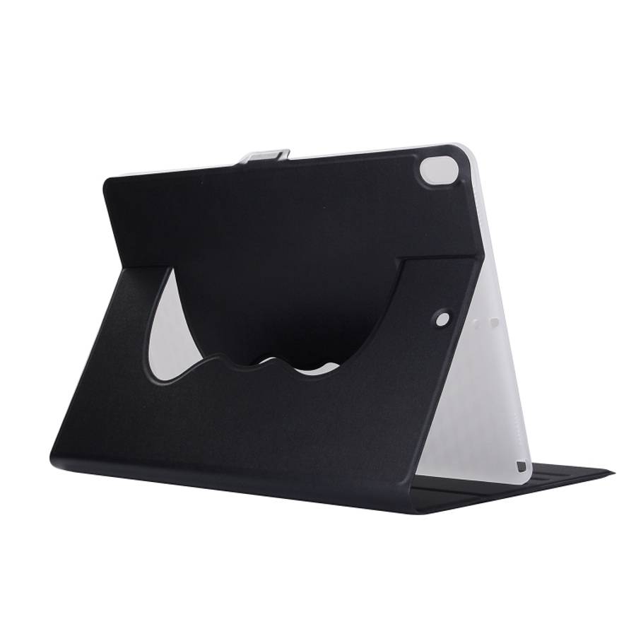 Horizontal Flip Solid Color Elastic Force Leather Case with 360 Degrees Rotation Holder for iPad ...