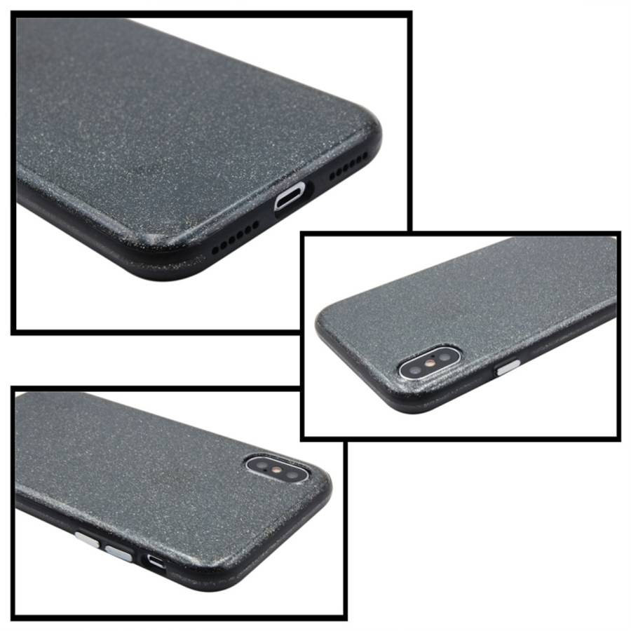 For iPhone X / XS Shimmering Powder PC Protective Back Cover Hard Case