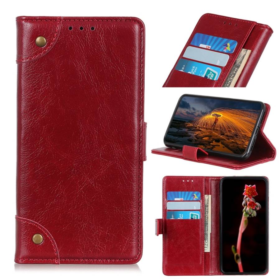 For iPhone 11 Pro Max Copper Buckle Nappa Texture Horizontal Flip Leather Case, with Holder &amp;...
