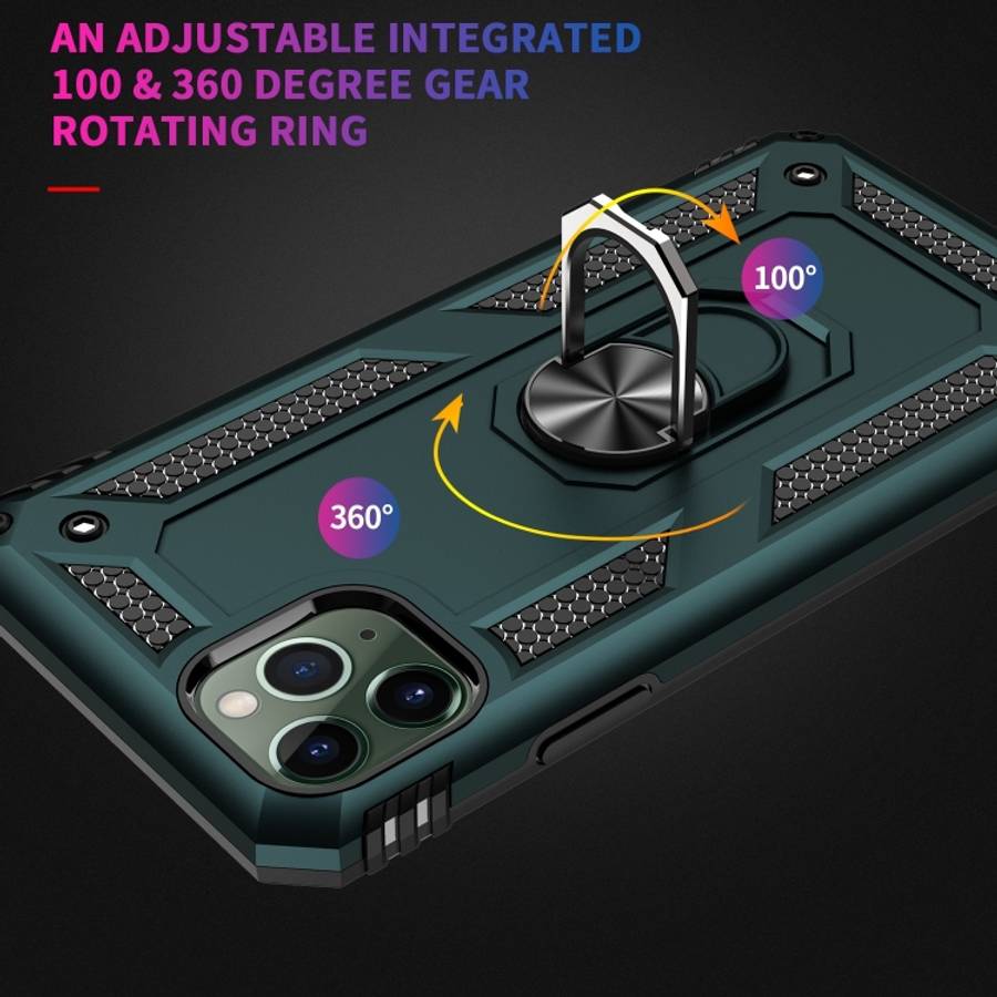Armor Shockproof TPU + PC Protective Case for iPhone 11, with 360 Degree Rotation Holder, For iPh...