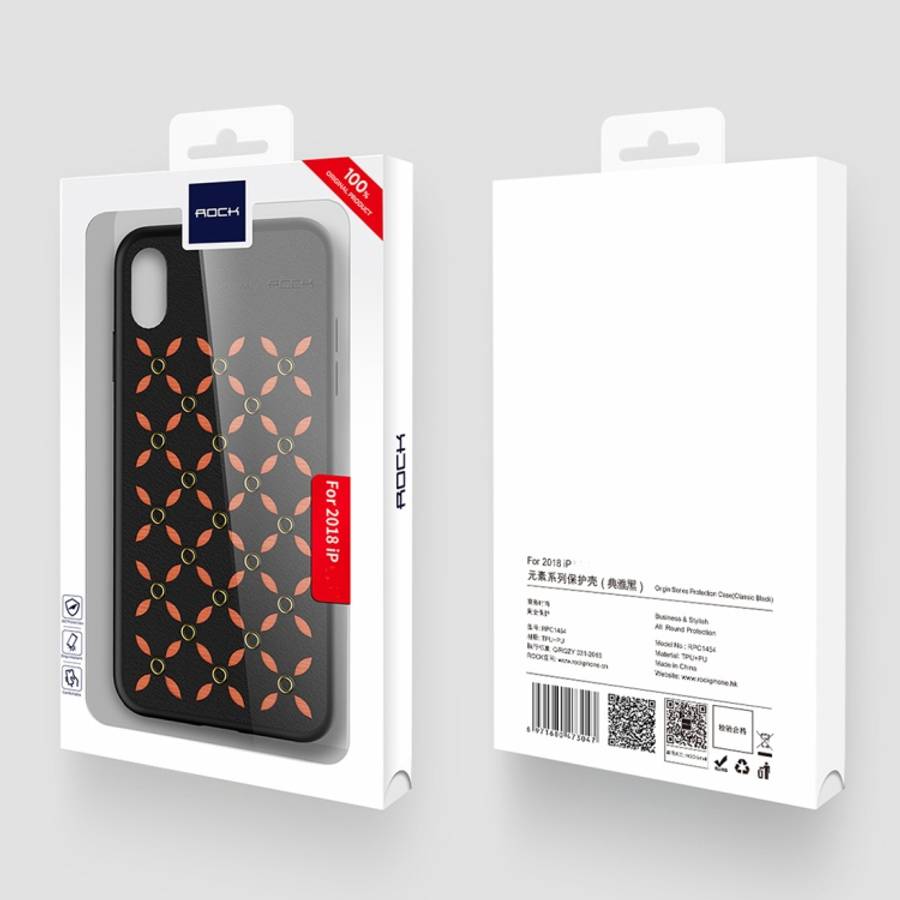For iPhone XS Max ROCK Origin Series Business TPU + PU Protective Case, For XS Max