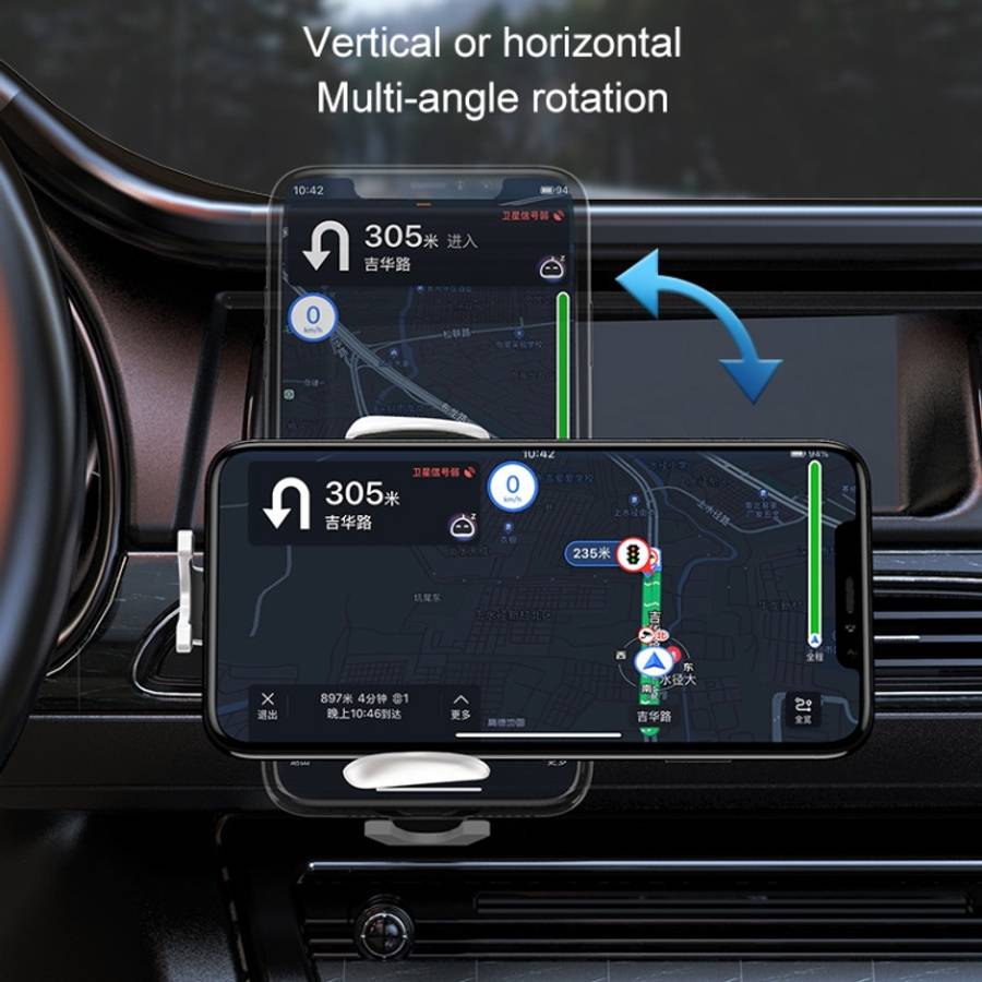 K10 15W Max Output Infrared Sensor Car Air Outlet Bracket Wireless Charger, K10