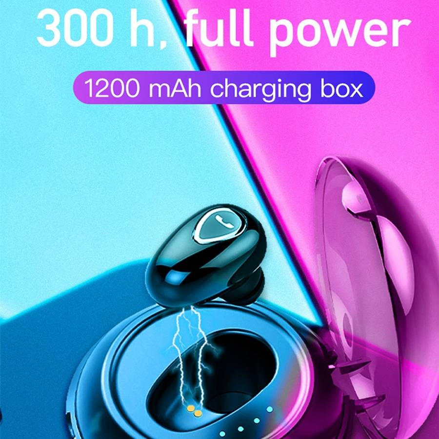 YX01 Sweatproof Bluetooth 4.1 Wireless Bluetooth Earphone with Charging Box, Support Memory Conne...