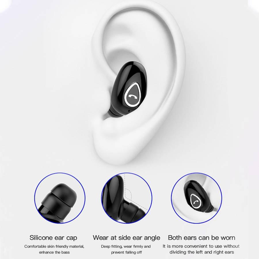 YX01 Sweatproof Bluetooth 4.1 Wireless Bluetooth Earphone with Charging Box, Support Memory Conne...