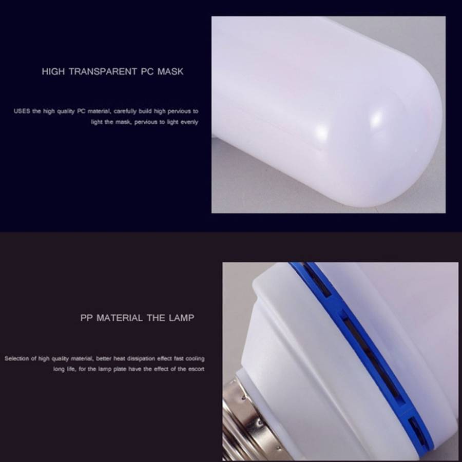 E27 6W LED Simulated Flickering Flame Effect Light Bulb , 1400K with 3 Modes, AC 85-265V