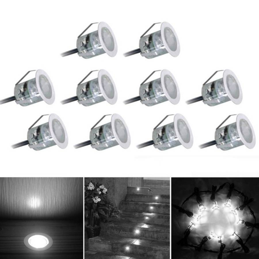 SMD 2835 500-600LM 4000-4500K Deck Light Buried Lamps LED Floor Light Wall Spotlight, Cutout Size...