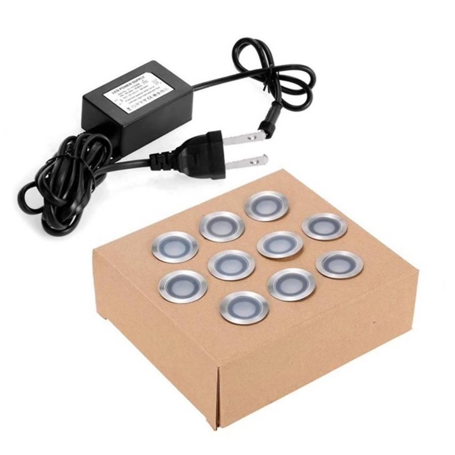 SMD 2835 500-600LM 4000-4500K Deck Light Buried Lamps LED Floor Light Wall Spotlight, Cutout Size...