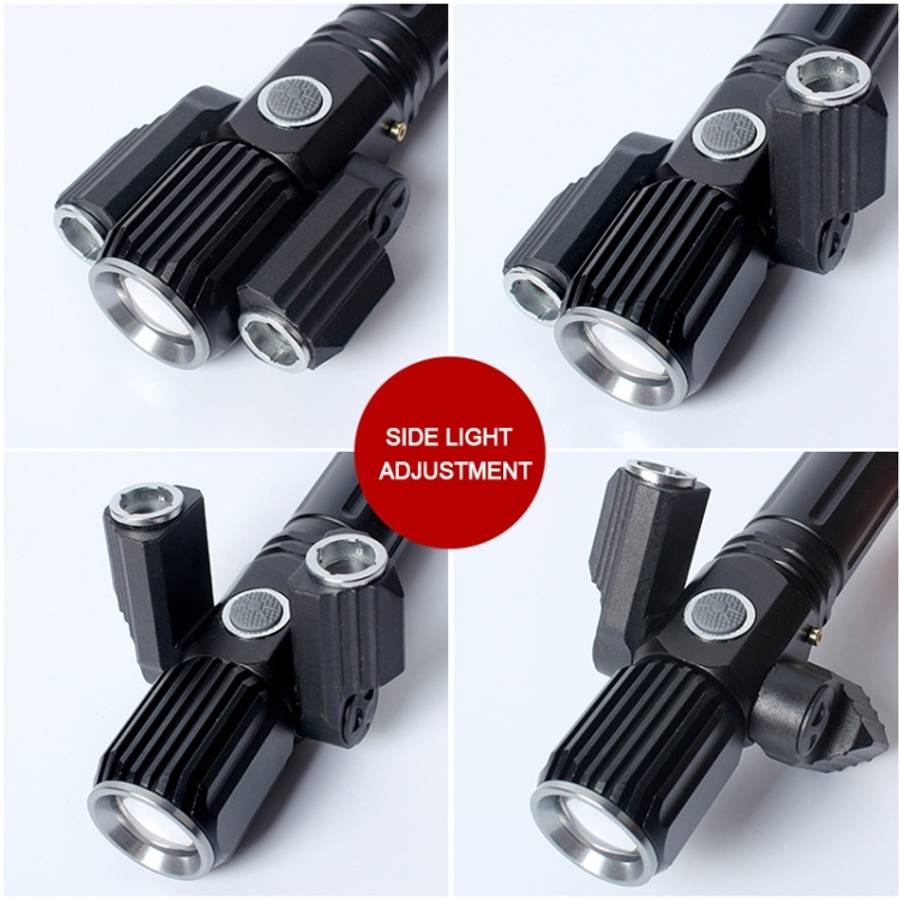 KS-739 USB Charging Waterproof T6+XPE Fixed Focus LED Flashlight with 4-Modes