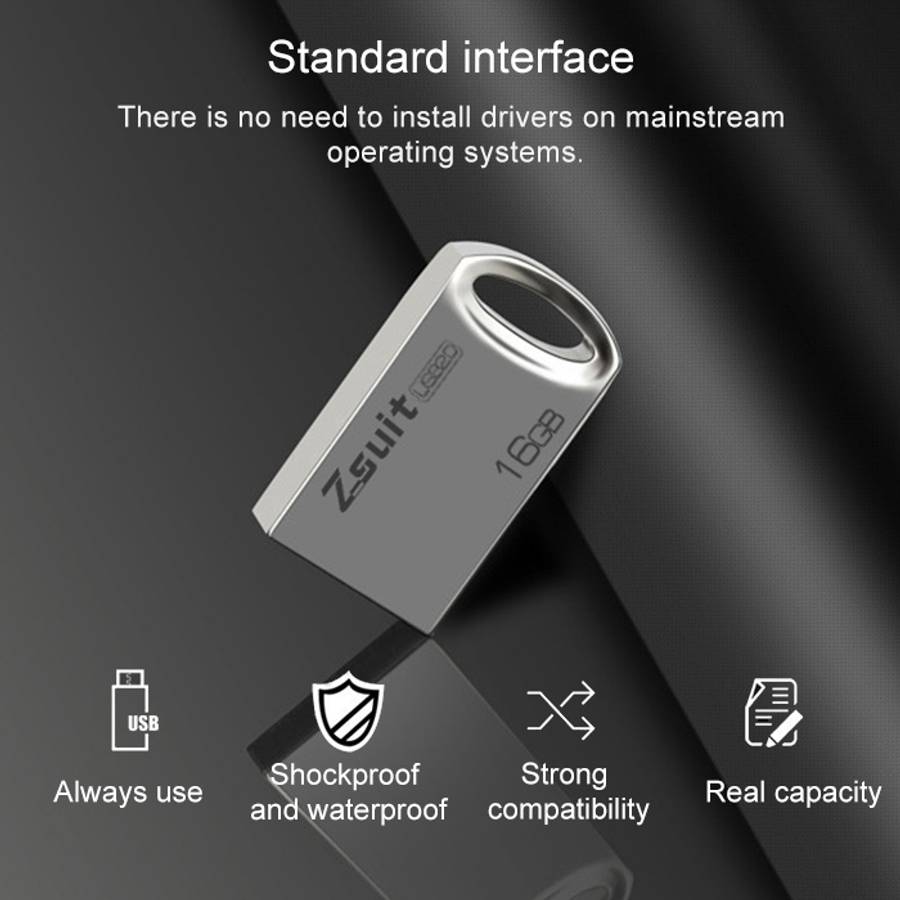 Zsuit 16GB USB 3.0 Mini Metal Ring Shape USB Flash Disk