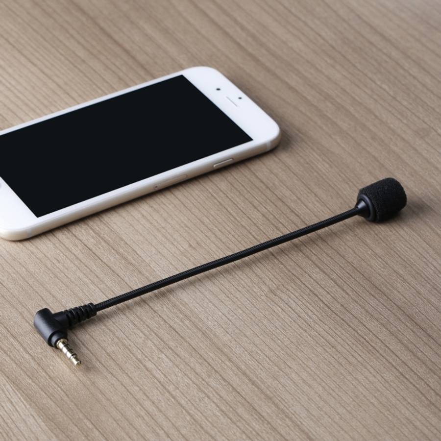 BOYA BY-UM4 3.5mm Interface Plug Live Show Omni-directional Condenser Mic Mini Flexible Microphon...