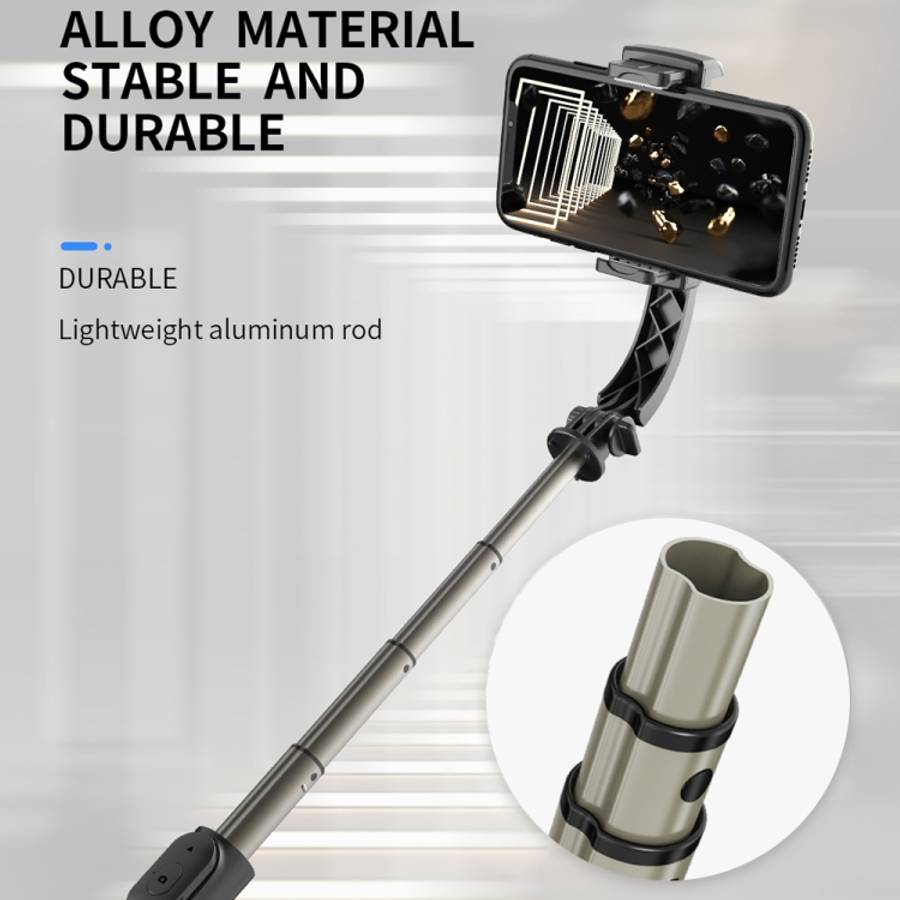 Q08 Gimbal Stabilizer Bluetooth Remote Control Tripod Selfie Stick, Q08 (Black)