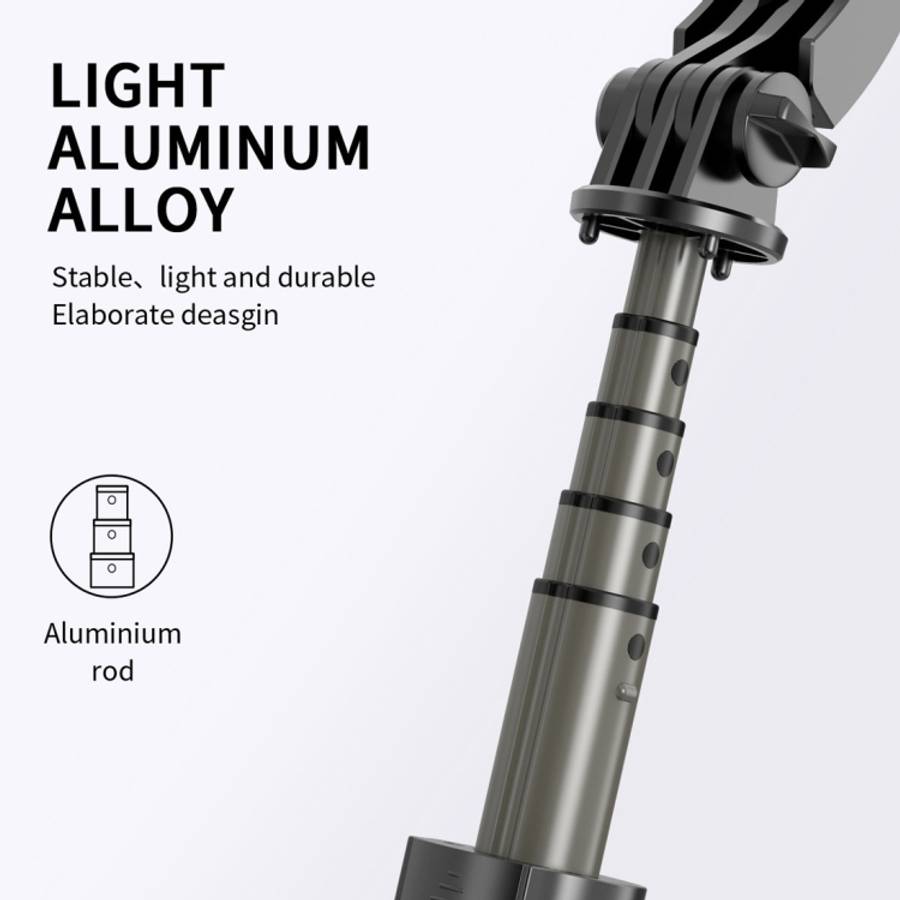 L08 Adjustable Gimbal Stabilize Bluetooth Self-timer Pole Tripod Selfie Stick
