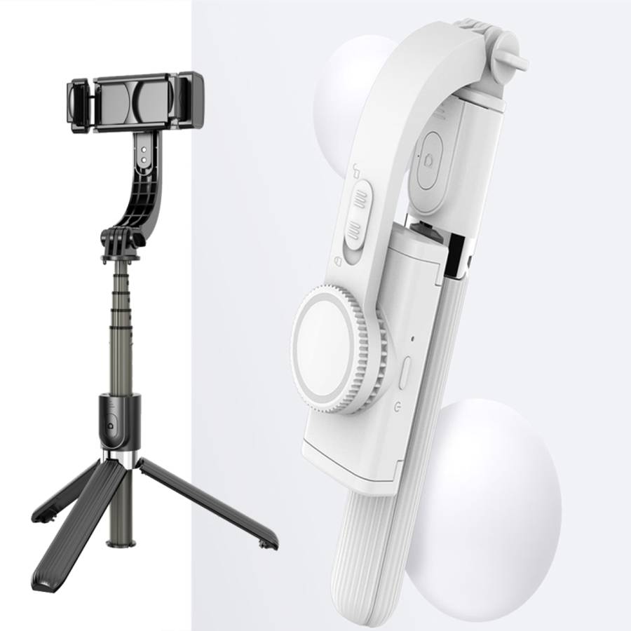 L08 Adjustable Gimbal Stabilize Bluetooth Self-timer Pole Tripod Selfie Stick