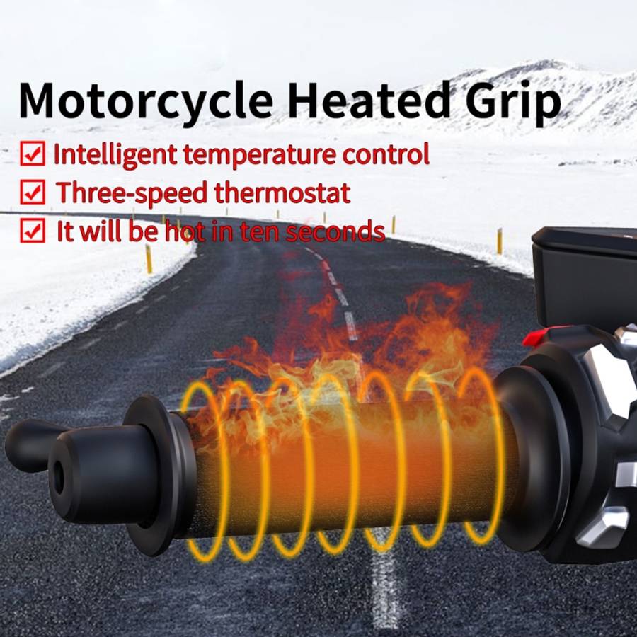 CS-974A1 Motorcycle Scooter Smart Three Gear Temperature Control Electric Hand Grip Cover Heated ...