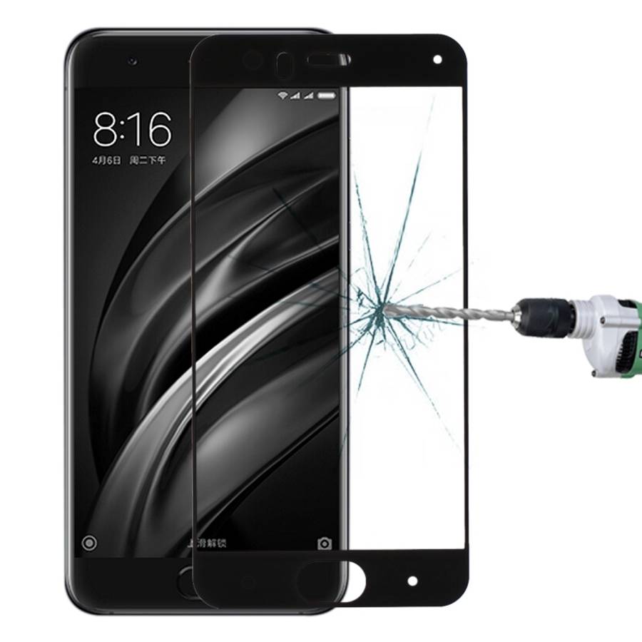 For Xiaomi  Mi 6 0.33mm 9H Surface Hardness Silk-screen Full Screen Tempered Glass Screen Protect...