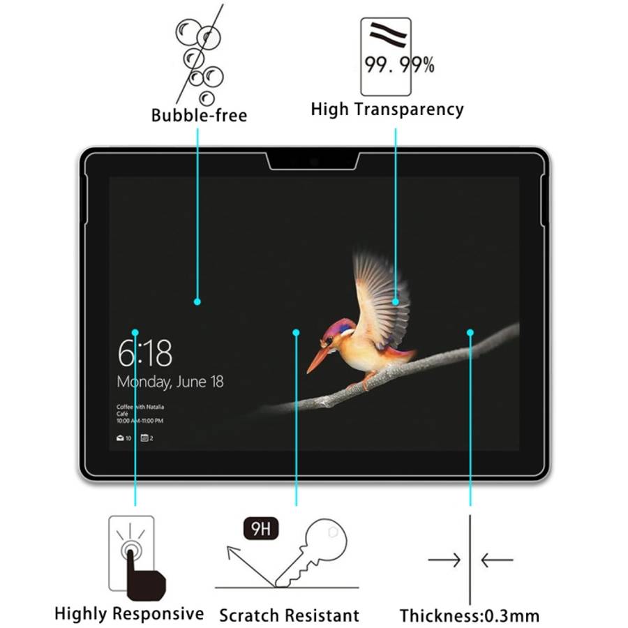 25 PCS For Microsoft Surface Go 2 9H 2.5D Explosion-proof Tempered Glass Film