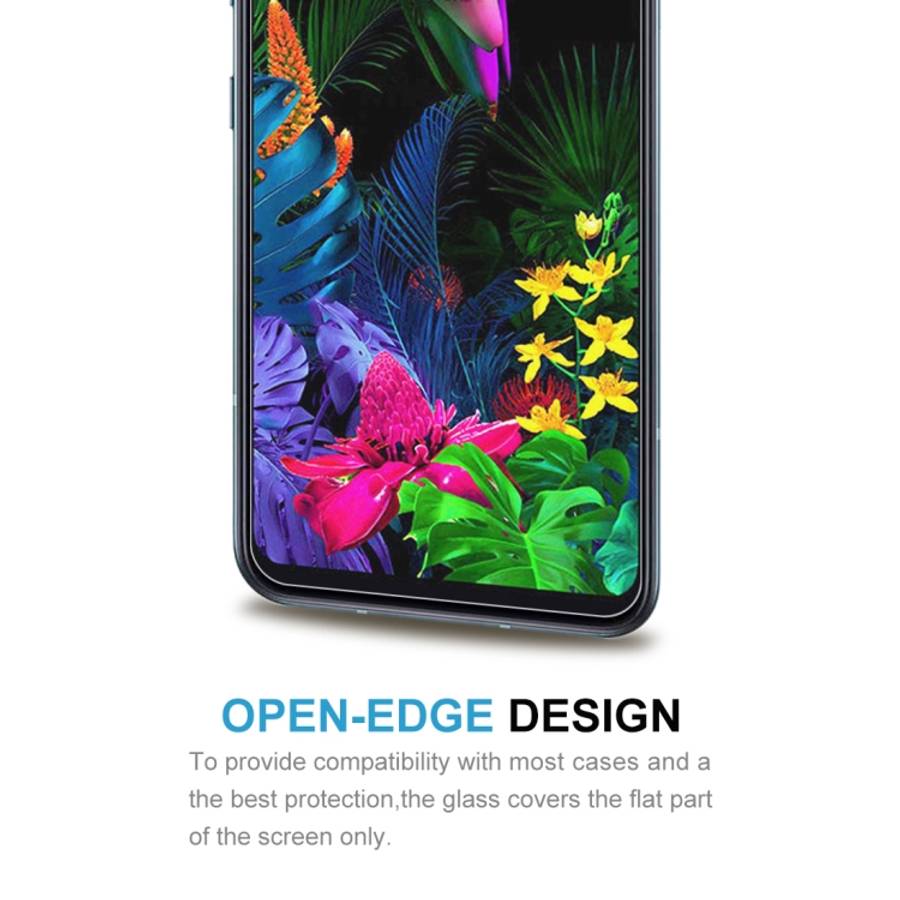 For LG G8s ThinQ 50 PCS 0.26mm 9H 2.5D Tempered Glass Film