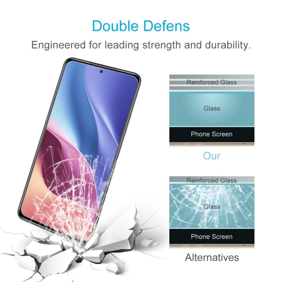 For Xiaomi Redmi K40 5G 0.26mm 9H Surface Hardness 2.5D Explosion-proof Tempered Glass Half Scree...
