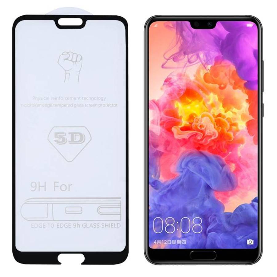 9H 5D Full Glue Full Screen Tempered Glass Film for Huawei P20 Pro