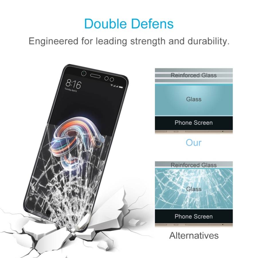 0.26mm 9H Surface Hardness 2.5D Curved Edge Tempered Glass Film for Xiaomi Redmi Note 5 Pro