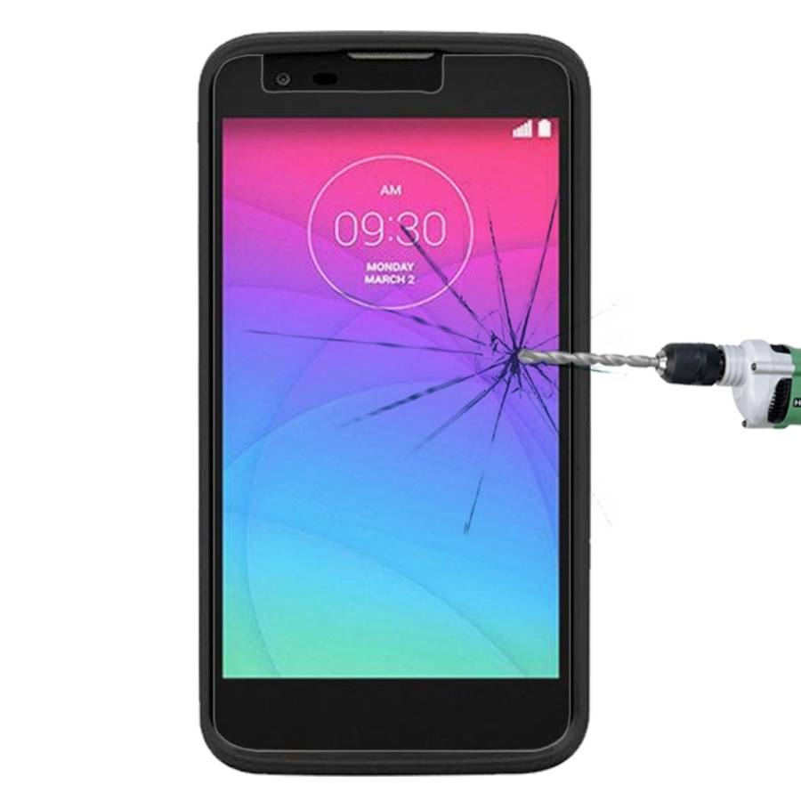 For LG K8 (2017) 0.26mm 9H Surface Hardness Explosion-proof Non-full Screen Tempered Glass Screen...