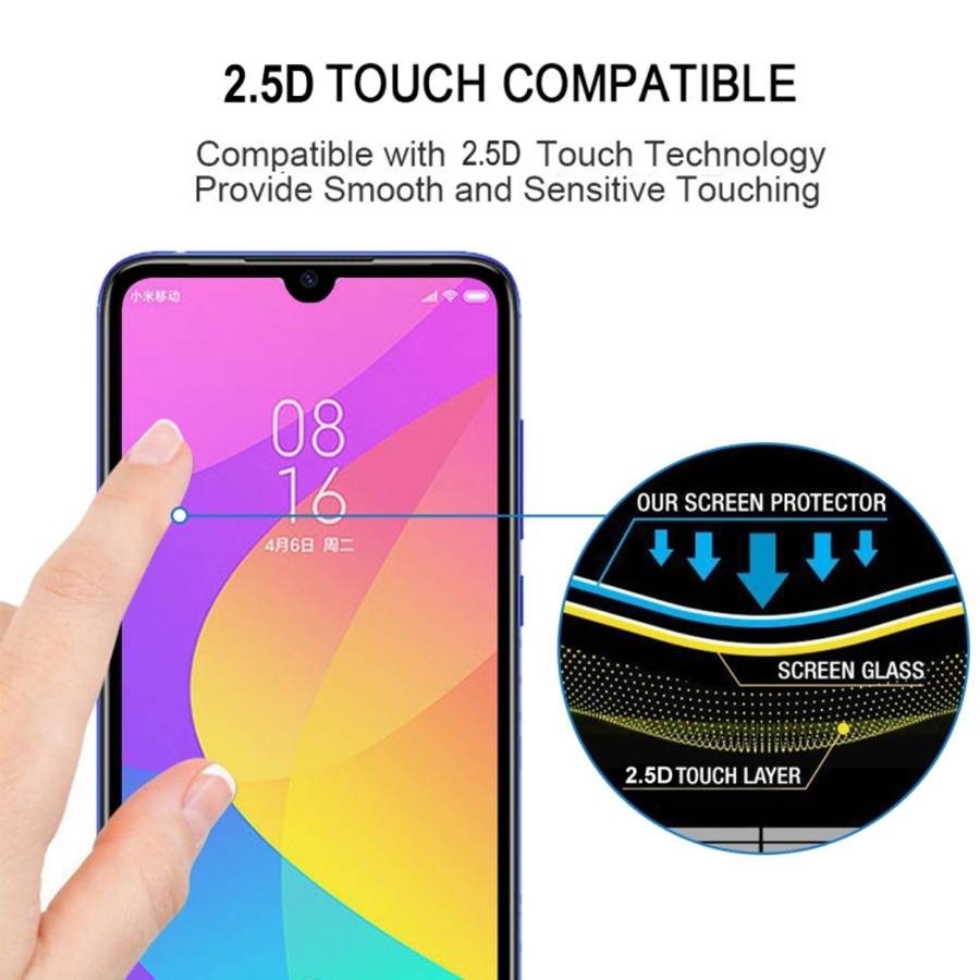 25 PCS 9H Full Screen Full Tempered Glass Film for Xiaomi Mi CC9
