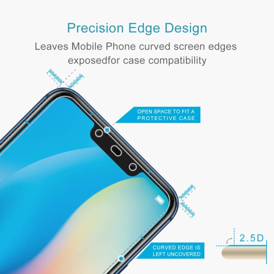 10 PCS 0.26mm 9H 2.5D Tempered Glass Film for Huawei Mate 20 lite