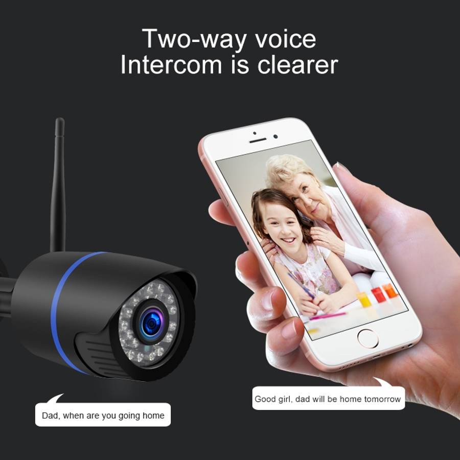 Q4 2.0 Million Pixels 1080P HD Wireless IP Camera, Support Motion Detection &amp; Two-way Audio &...