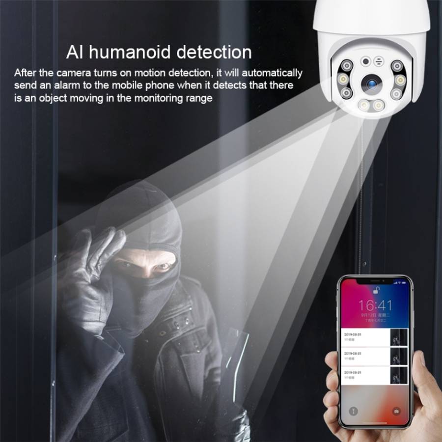 QX21 1080P HD WiFi IP Camera, Support Night Vision &amp; Motion Detection &amp; Two Way Audio &am...