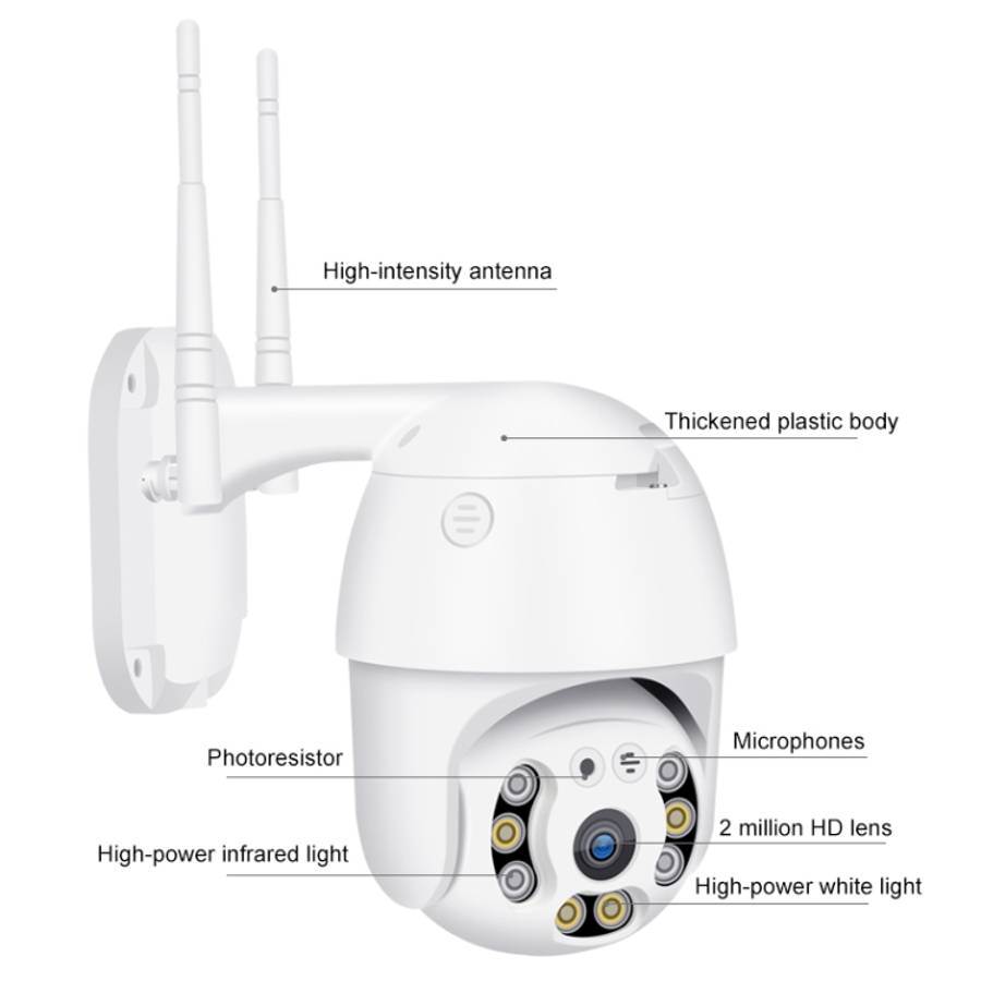 QX21 1080P HD WiFi IP Camera, Support Night Vision &amp; Motion Detection &amp; Two Way Audio &am...