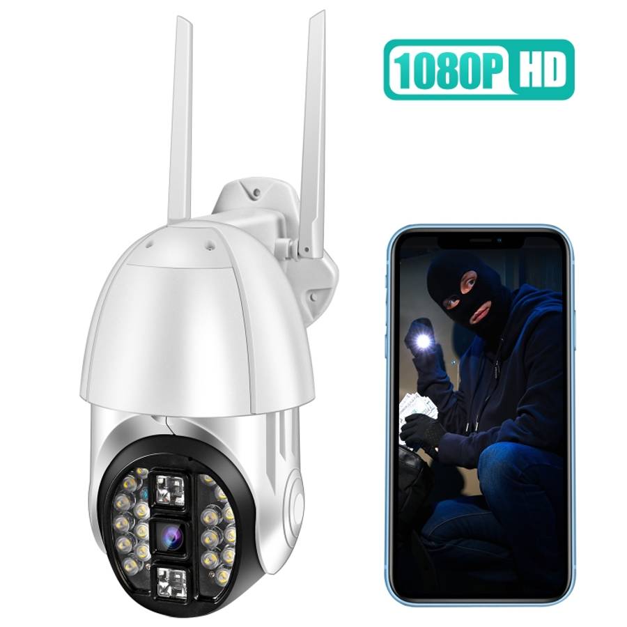 QX33 1080P Panoramic PTZ 360 Degree Rotating WIFI Camera, Support Day and Night Full Color &amp; ...