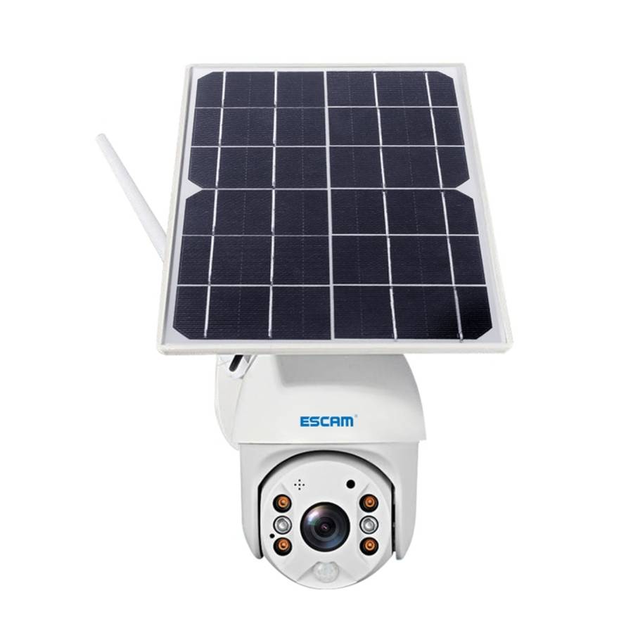 ESCAM QF480 US Version HD 1080P IP66 Waterproof 4G Solar Panel PT IP Camera without Battery, Supp...