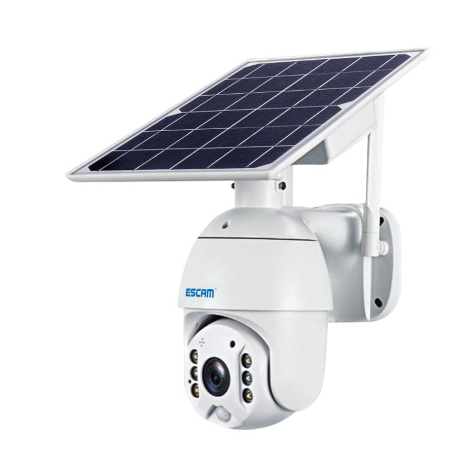 ESCAM QF480 EU Version HD 1080P IP66 Waterproof 4G Solar Panel PT IP Camera with Battery, Support...