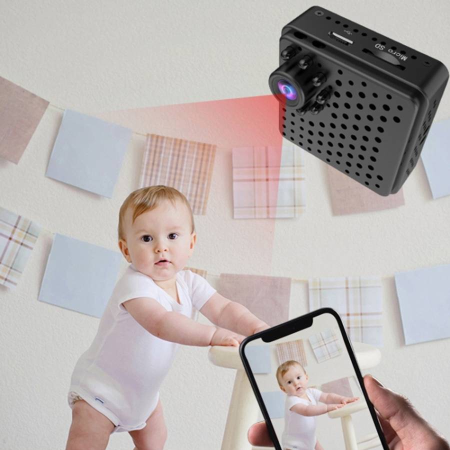 W18 1080P HD WiFi Smart Mini Security Camera, Support 155 Degrees Wide Angle &amp; Motion Detecti...
