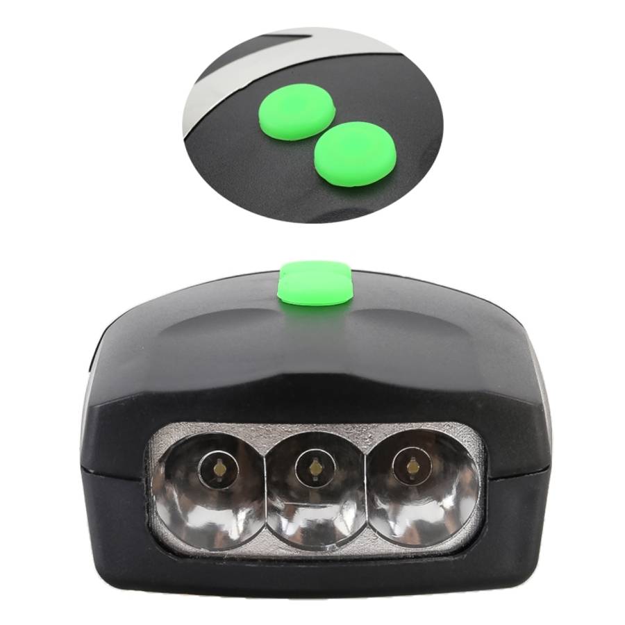 Mountain Bike Headlight Horn LED Flashlight Bicycle Electric Horn, with Light