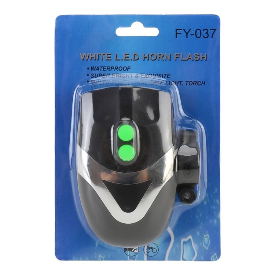 Mountain Bike Headlight Horn LED Flashlight Bicycle Electric Horn, with Light