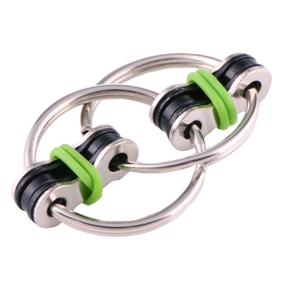 4pcs Key Ring Tri-Spinner Anti Anxiety EDC Toy for Autism ADHD