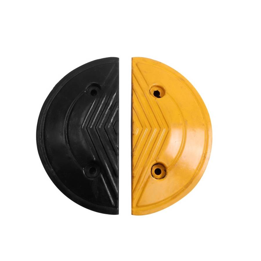 Pair Of Special Round Heads For Rubber Speed Bumps, Diameter: 40cm