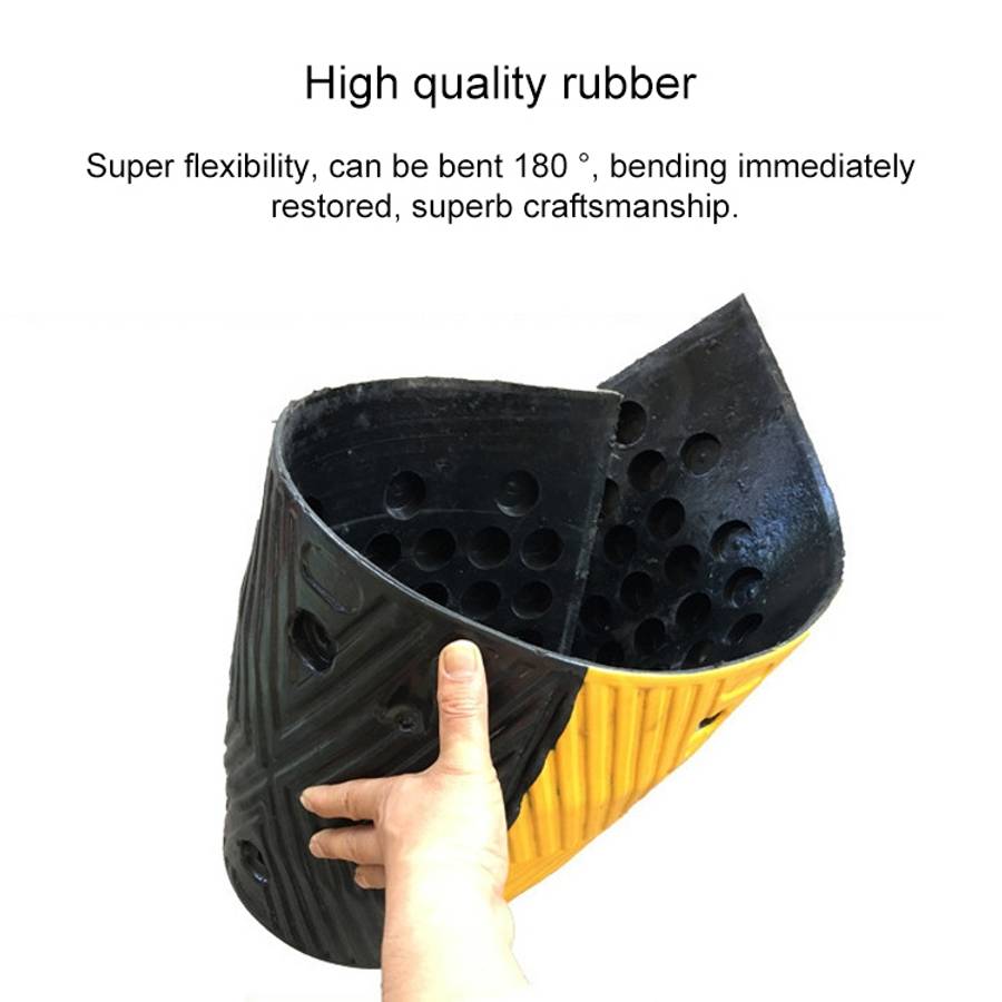 Pair Of Special Round Heads For Rubber Speed Bumps, Diameter: 40cm