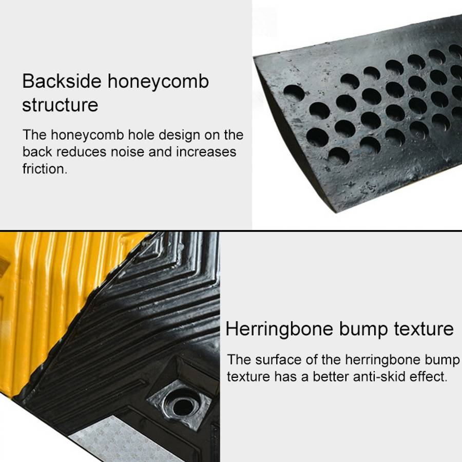 Pair Of Special Round Heads For Rubber Speed Bumps, Diameter: 40cm