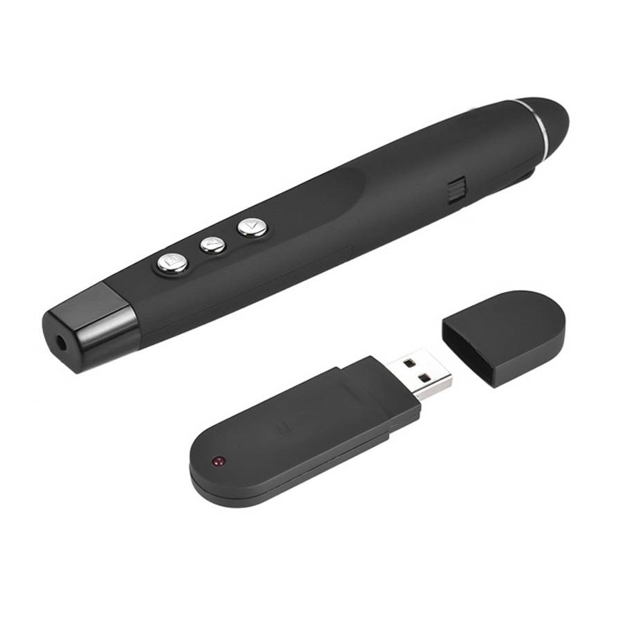 2.4GHz Wireless Laser PowerPoint Page Turning Pen Multimedia Wireless Presentation Projection Pen...