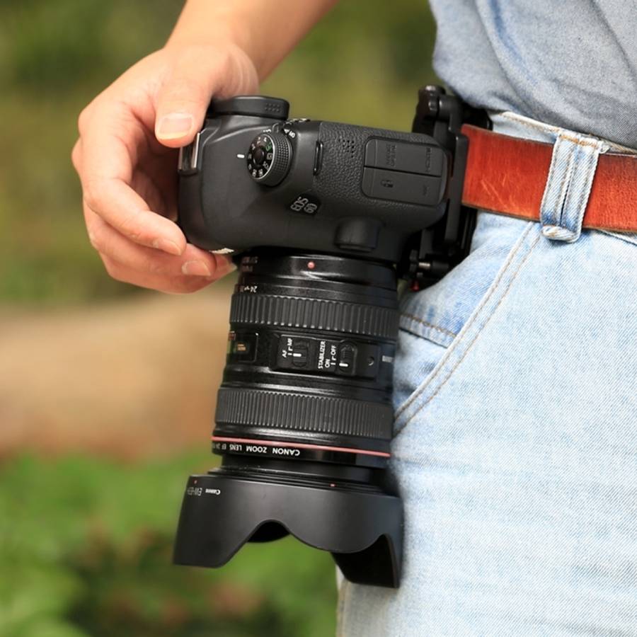 PULUZ Capture Camera Clip Aluminum Alloy Quick Release Clip with Plate, Capture Clip