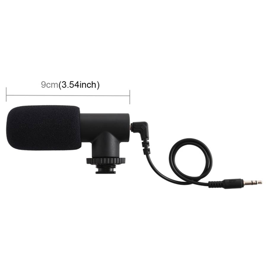 PULUZ 3.5mm Audio Stereo Recording Vlogging Professional Interview Microphone for DSLR &amp; DV C...