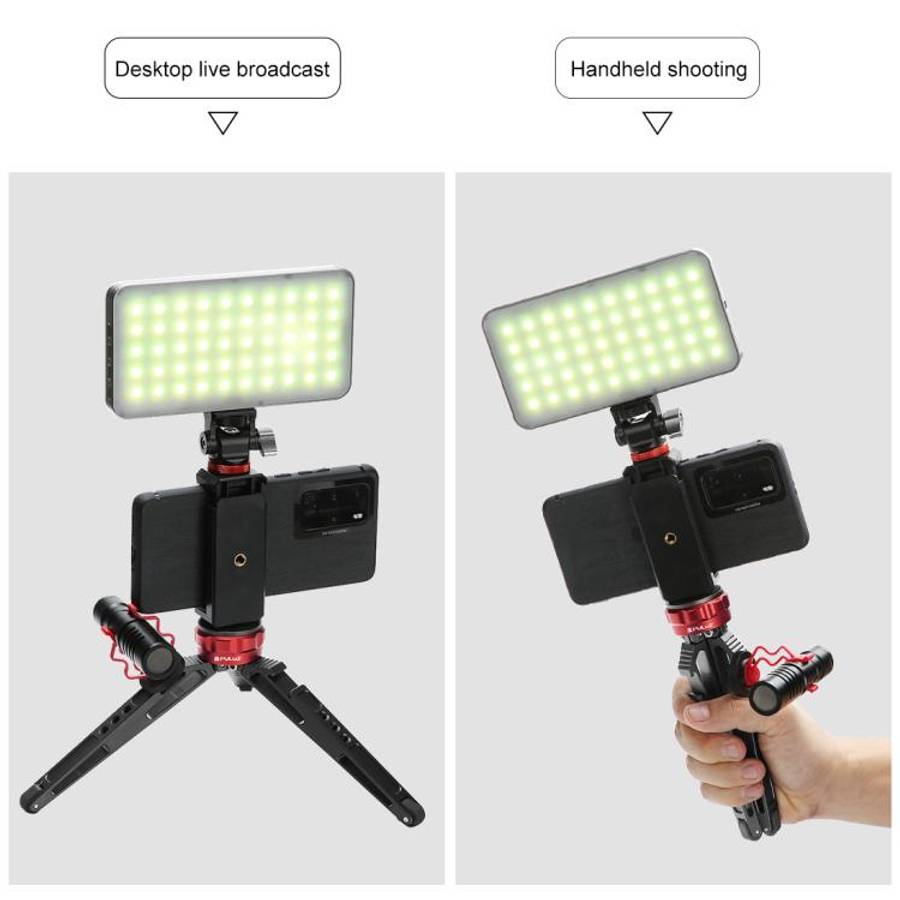PULUZ Desktop Vlogging Live Tripod Holder with Cold Shoe Bases for DSLR &amp; Digital Cameras, Ad...