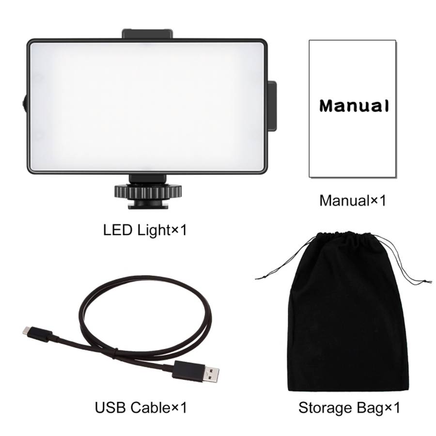 PULUZ 104 LED 3200K / 5600K Dimmable Video Light on-Camera Photography Lighting Fill Light for Ca...