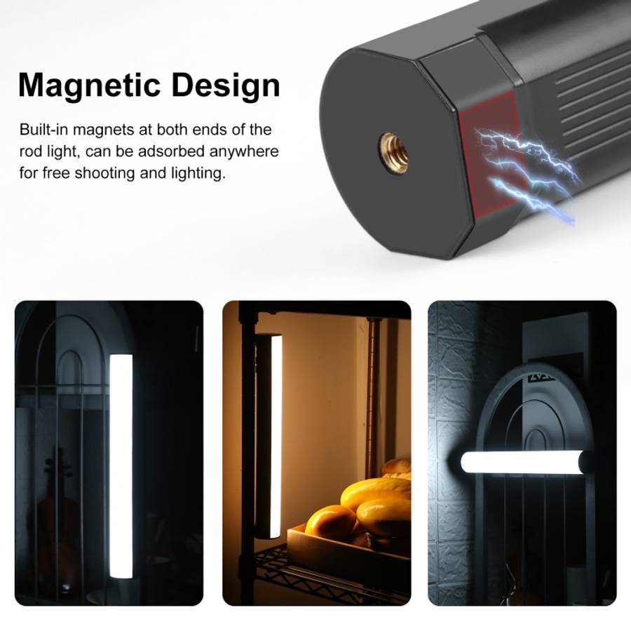 PULUZ 30cm Photo Handheld RGB Stick Light Magnetic LED Fill Light