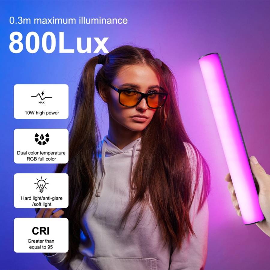 PULUZ 30cm Photo Handheld RGB Stick Light Magnetic LED Fill Light